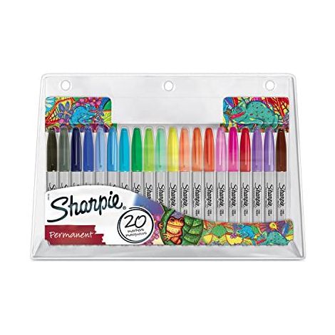 Markery permanentne Sharpie Fine, 20 kolorów